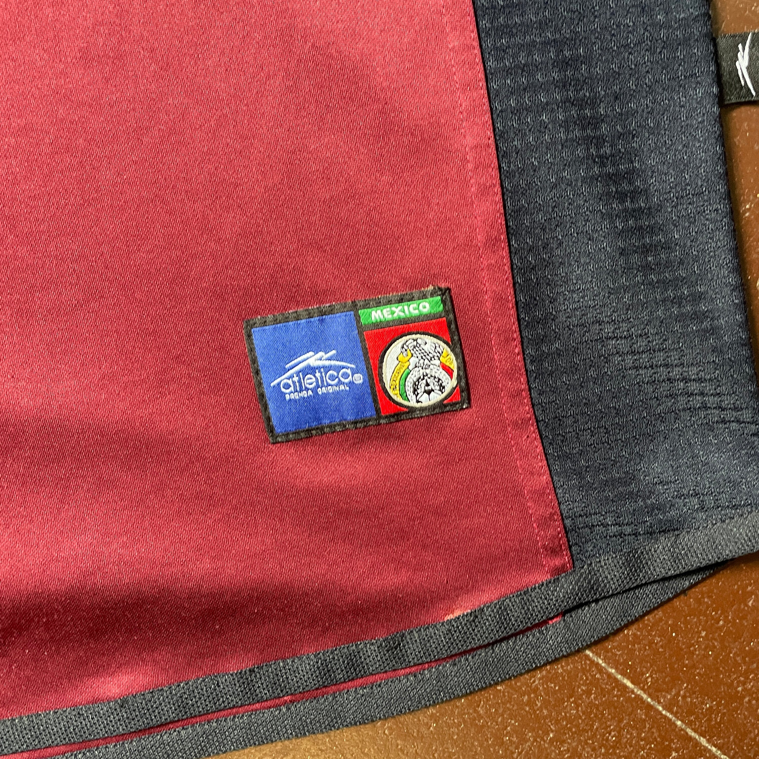 US L - ATLETICA MEXICO SOCCER JERSEY "BURGUNDY VINO" [2000]
