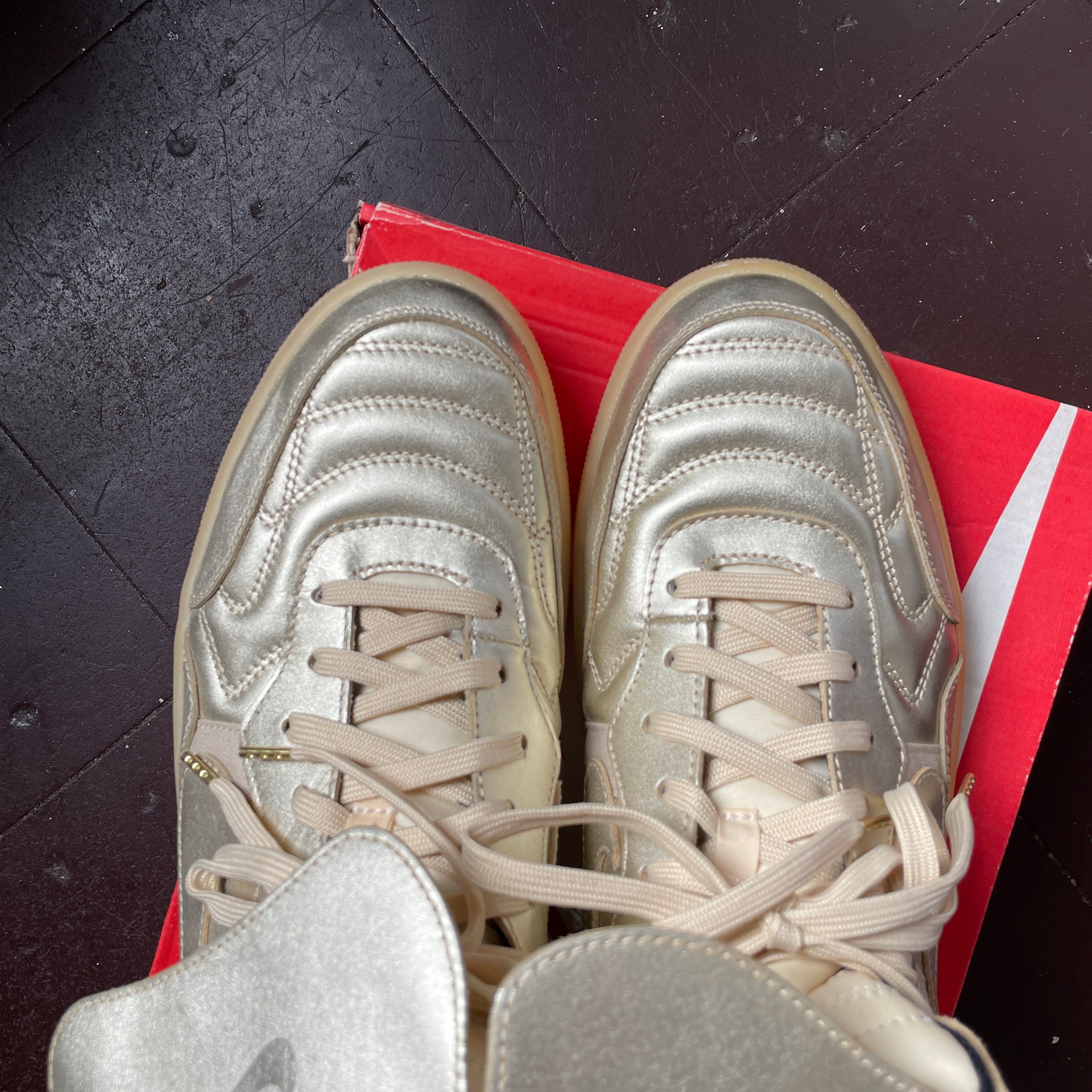 US 12 - NIKE TIEMPO 94 MID QS "TROPHY PACK - SAND DUNE" [2014]