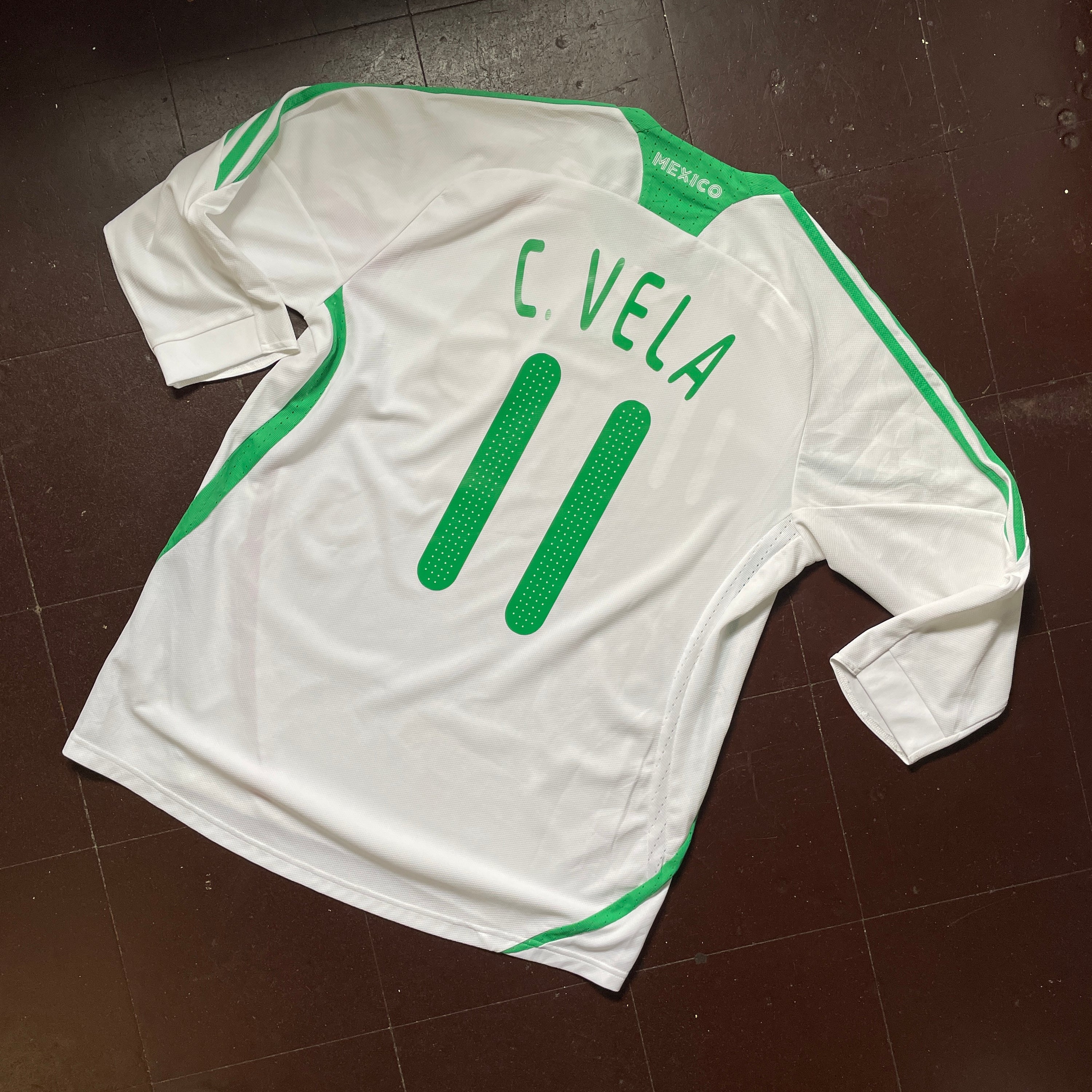 US L - ADIDAS MEXICO SOCCER JERSEY GOLD CUP "CARLOS VELA" AWAY [2009]