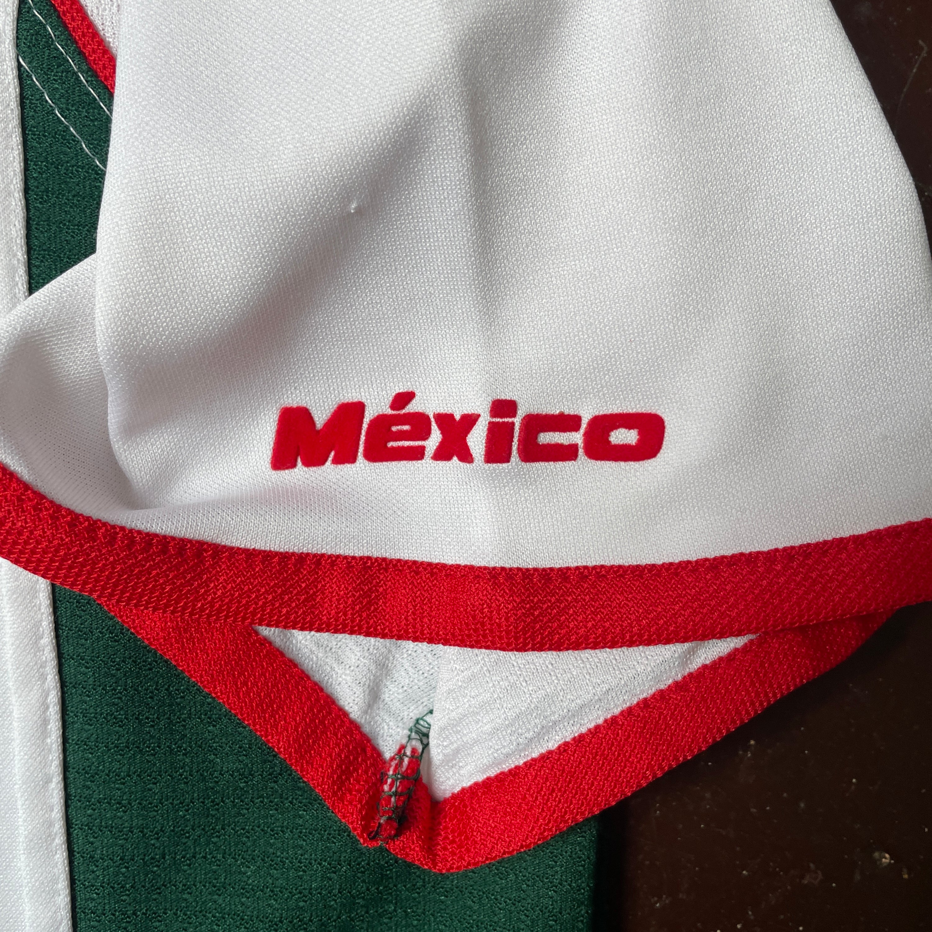 US XL - ATLETICA MEXICO SOCCER JERSEY "WHITE RED" [2001]