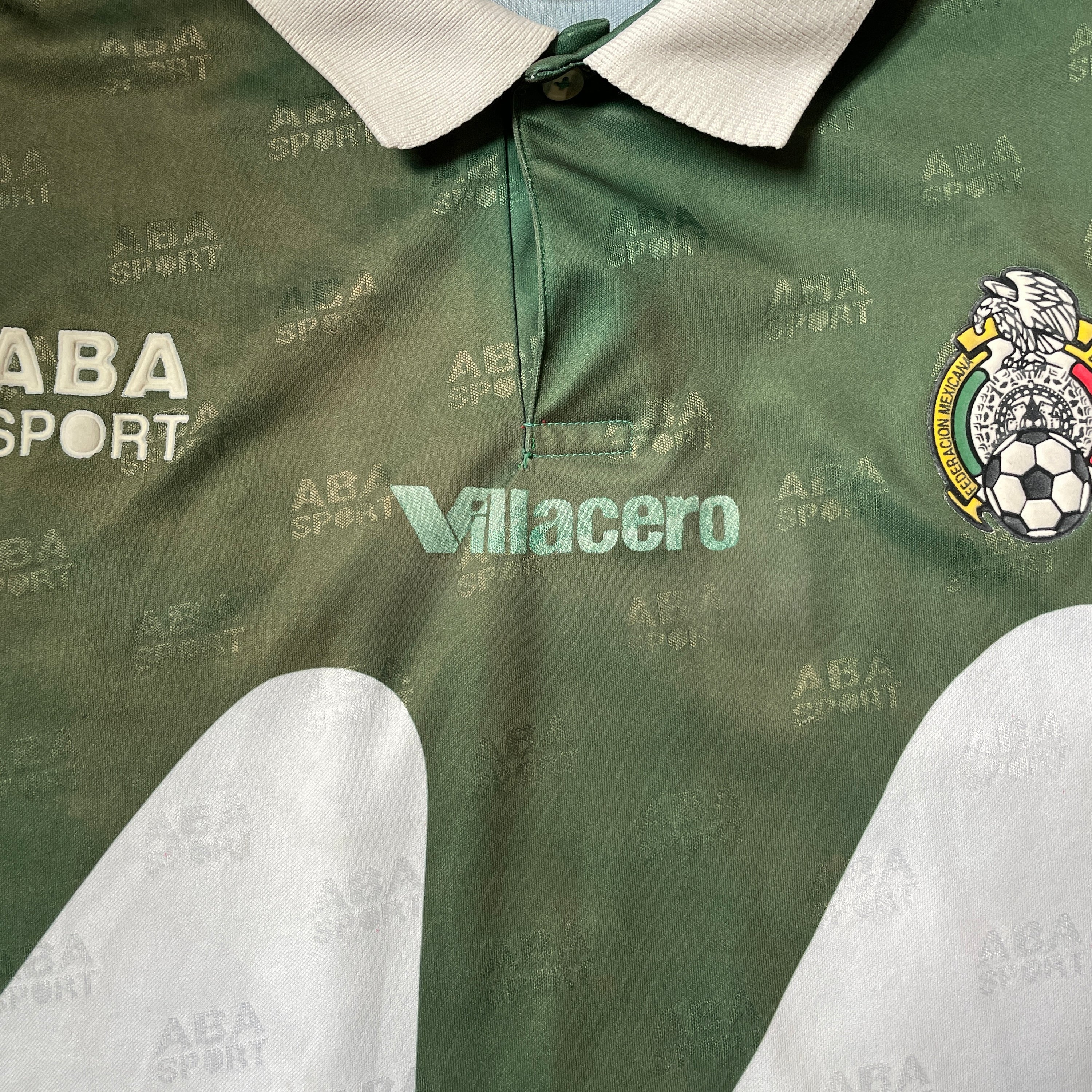 US XL - ABA SPORT MEXICO SOCCER JERSEY "GREEN" HOME [1995]