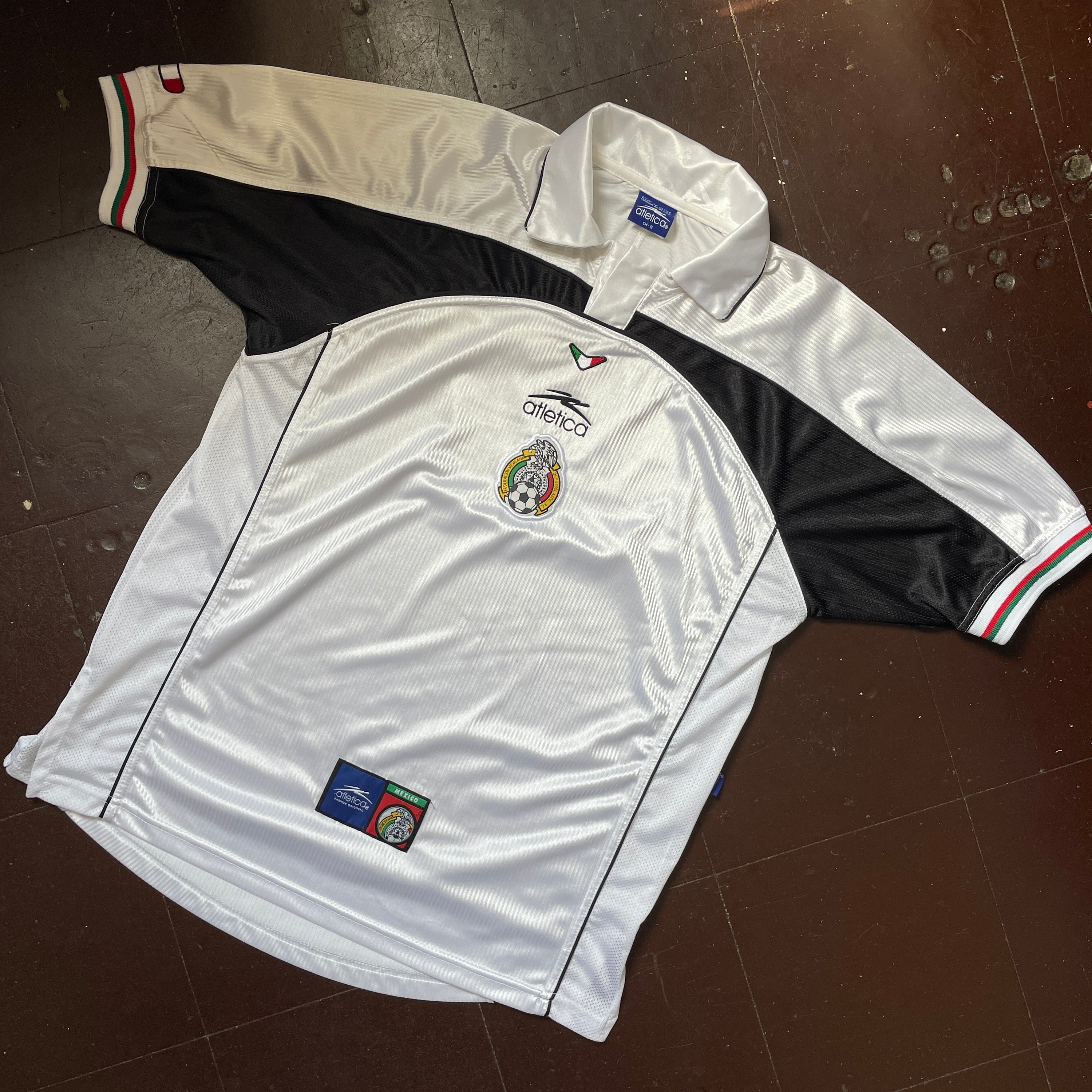 US S - ATLETICA MEXICO SOCCER JERSEY "WHITE BLACK" [2000]