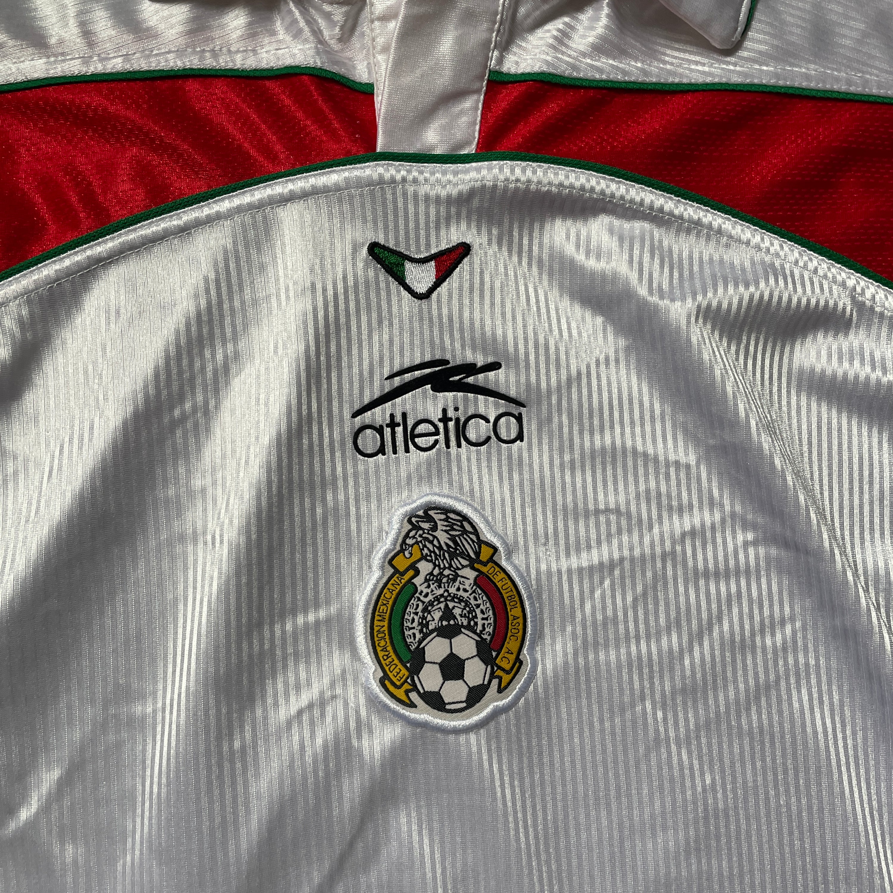 US M - ATLETICA MEXICO SOCCER JERSEY "WHITE RED" [2000]
