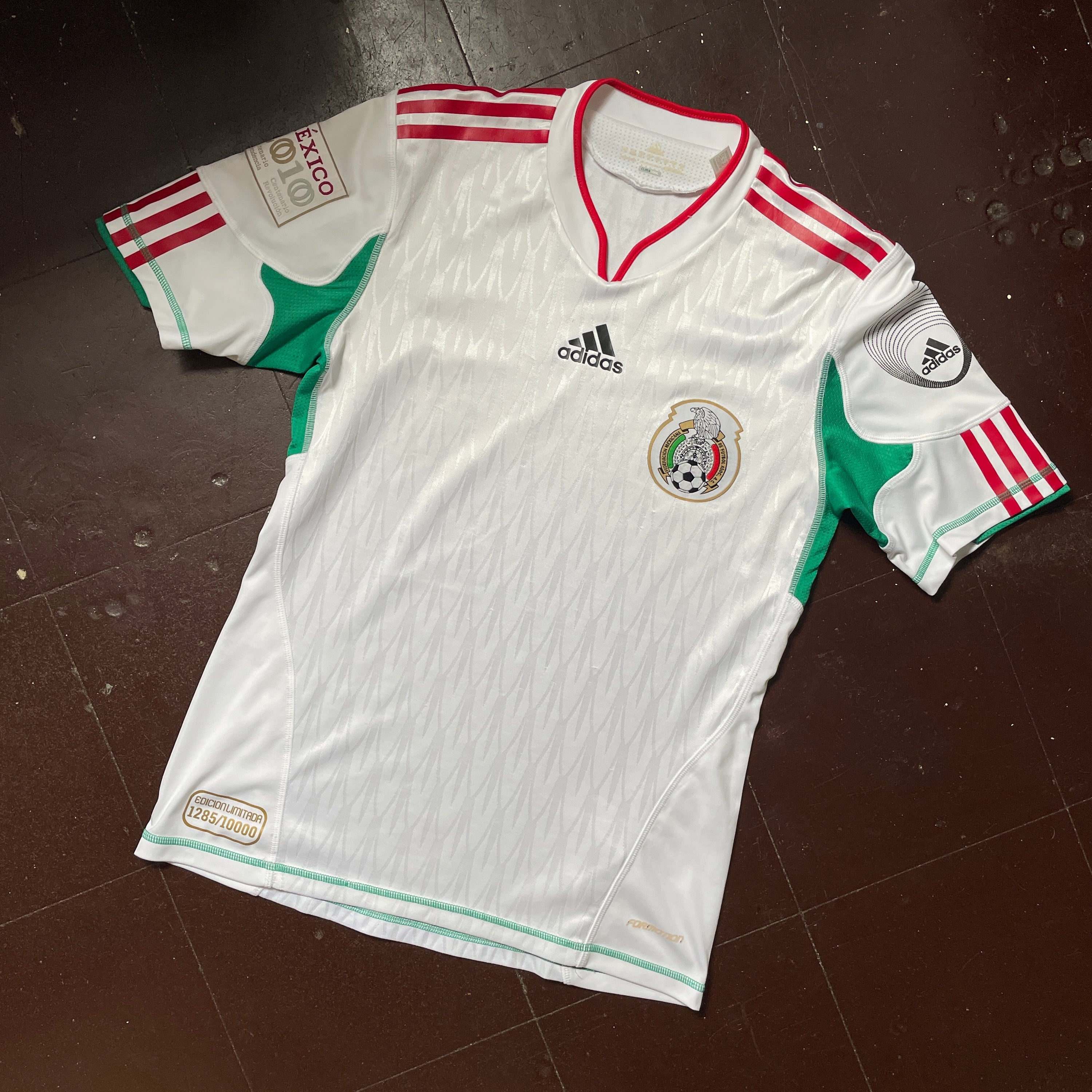 US S - ADIDAS MEXICO SOCCER JERSEY BICENTENNIAL "WHITE [2010]