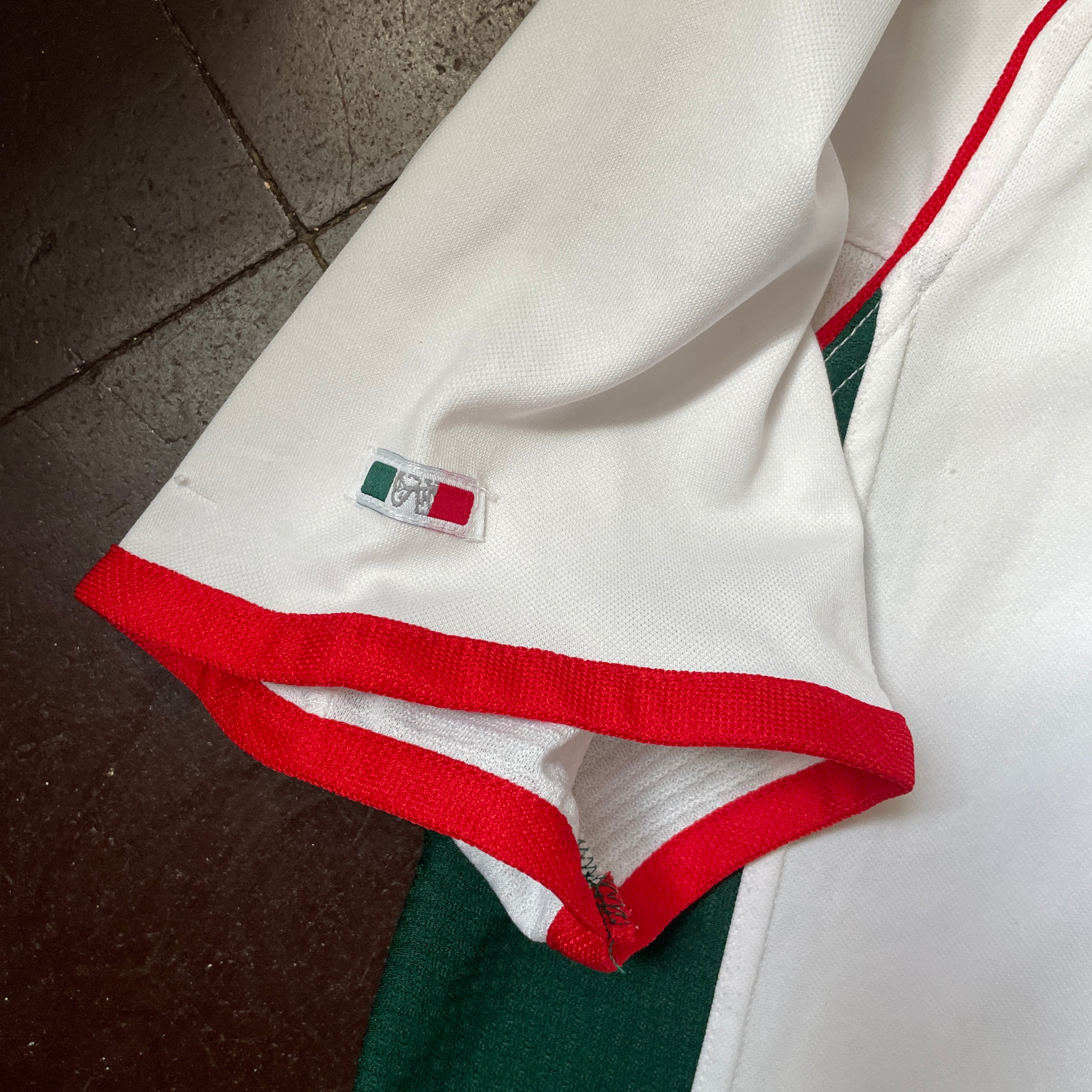 US XL - ATLETICA MEXICO SOCCER JERSEY "WHITE RED" [2001]