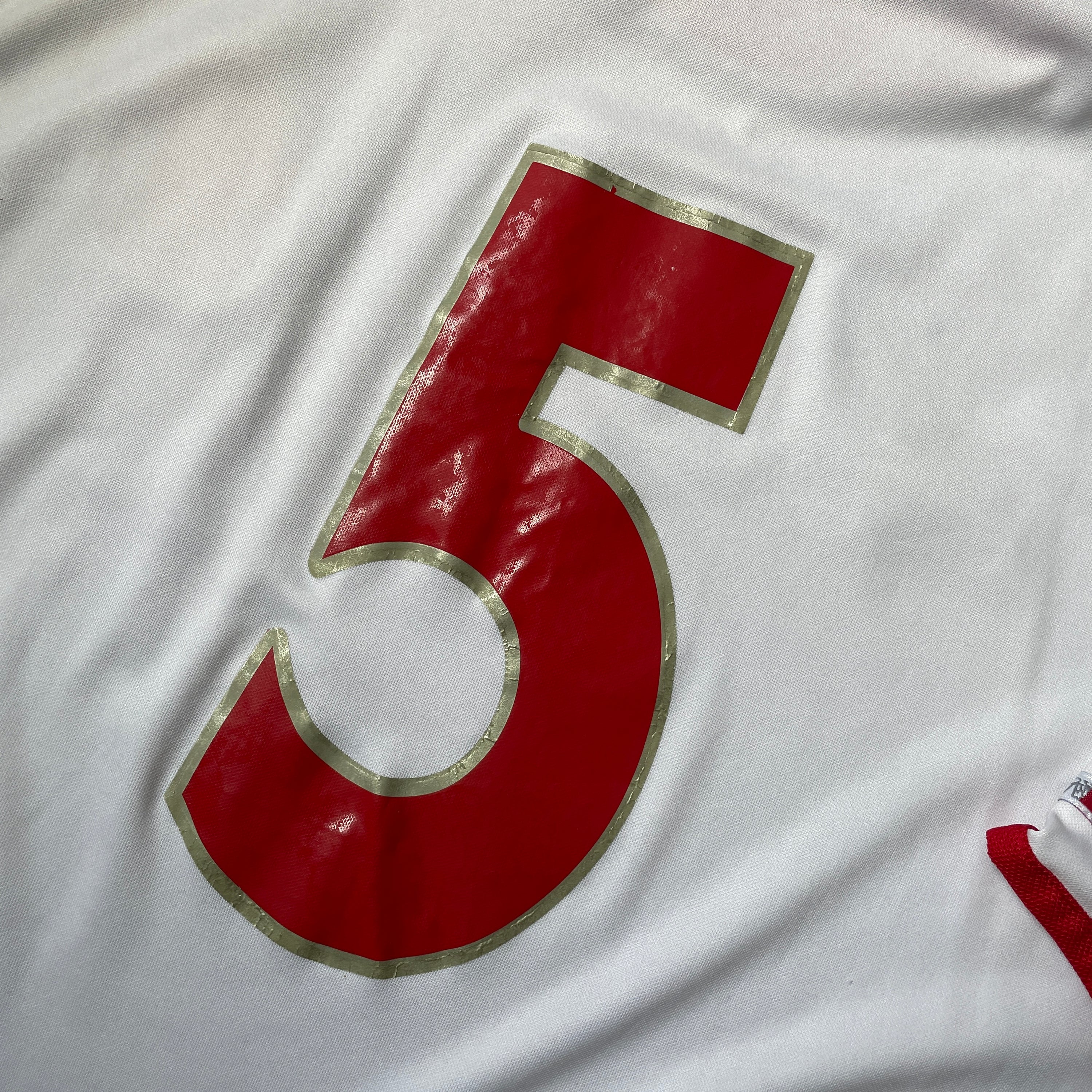 US XL - ATLETICA MEXICO SOCCER JERSEY "WHITE RED" [2001]